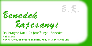 benedek rajcsanyi business card